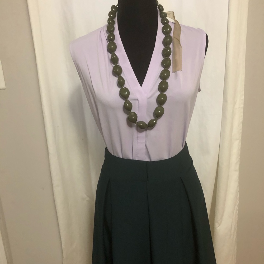 Olive green A line skirt